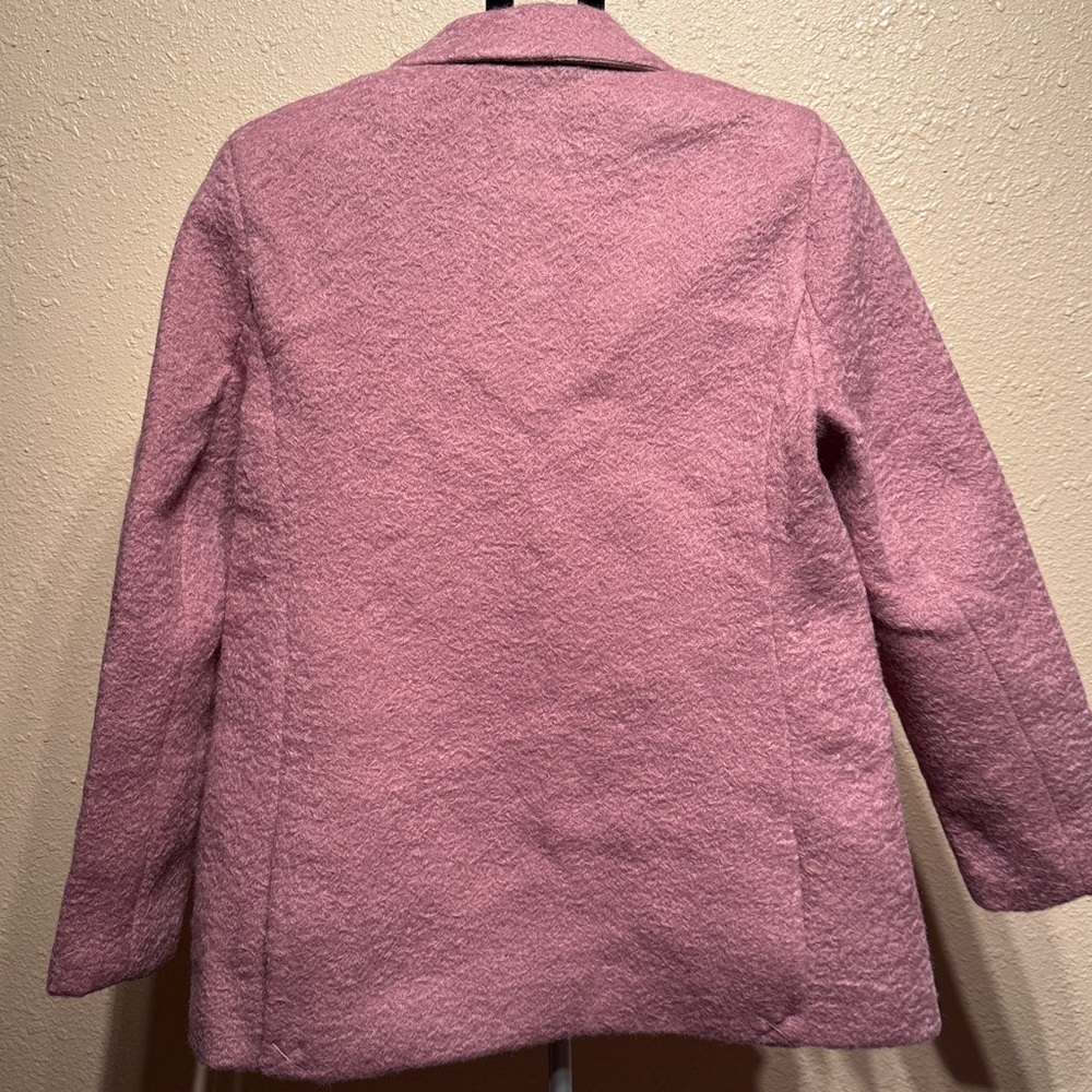Anthropology Women’s large Ellen Tracy Pink Boucle single button coat $229 nwt - Picture 8 of 8
